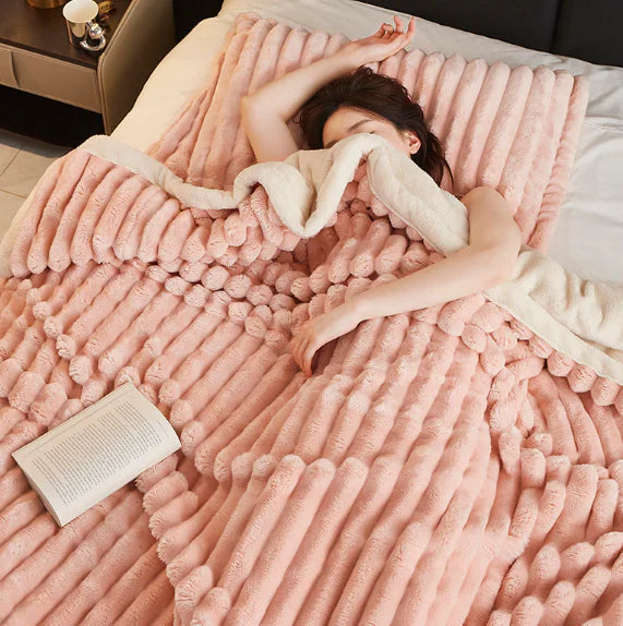 Style Loft Collection Plush Tuscan Rabbit Hair Blanket