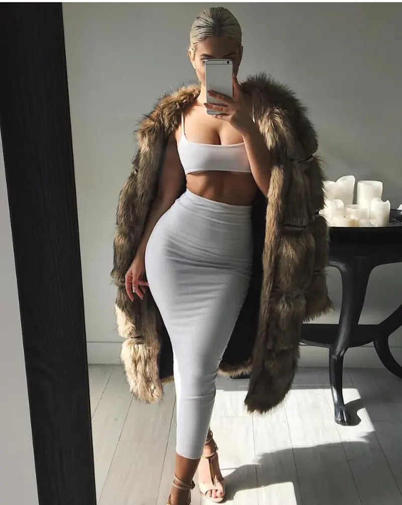 Style Loft Collection Levitari Two-Piece Crop Top Dress Set