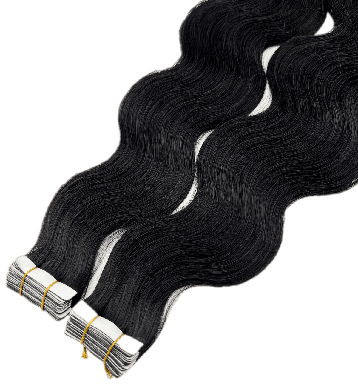 Narcia Tape-In Hair Extensions 100% Remy Siberian Human Hair, Body Wave 24 Inch