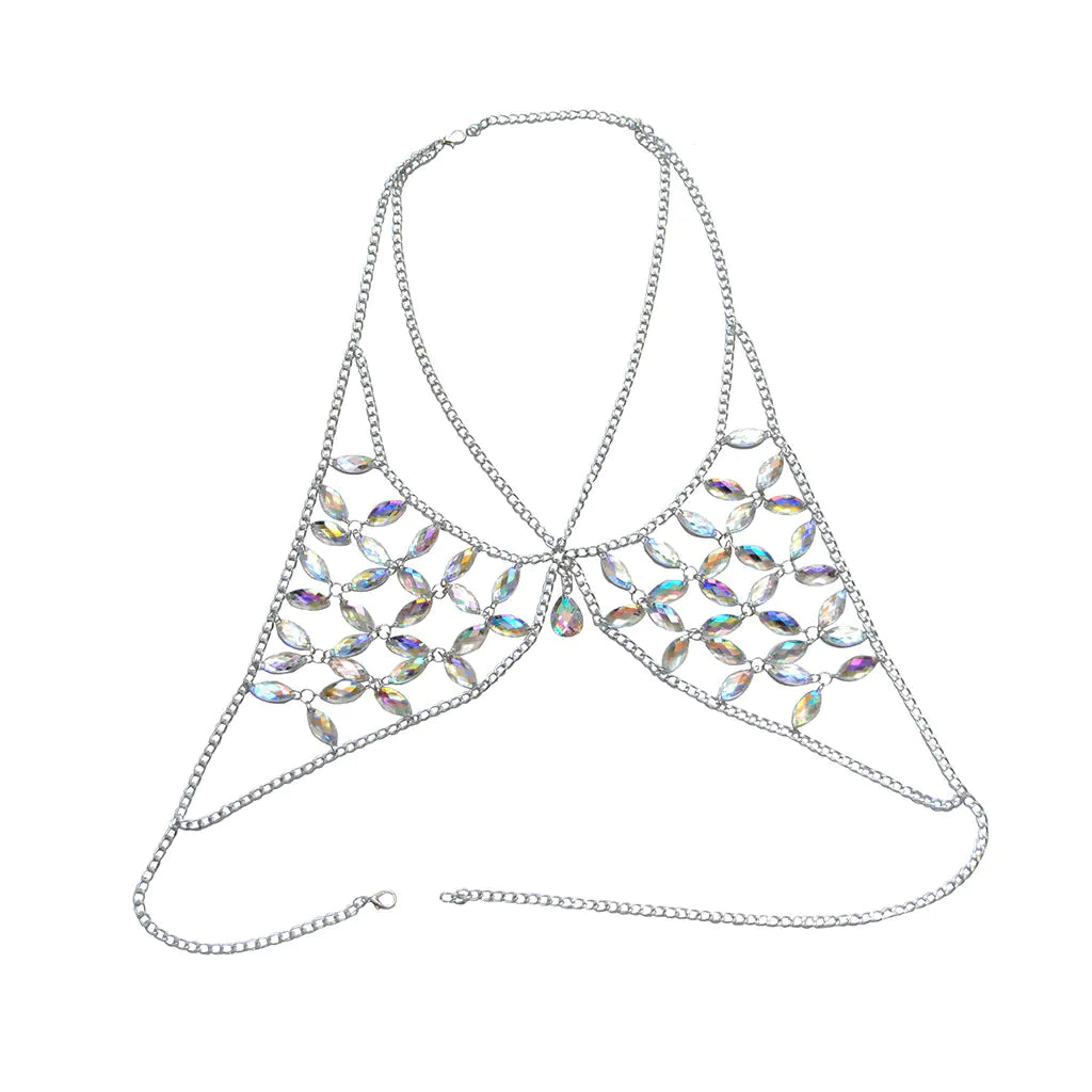 Style Loft Collection Backless Bikini Gemstone Body Chain