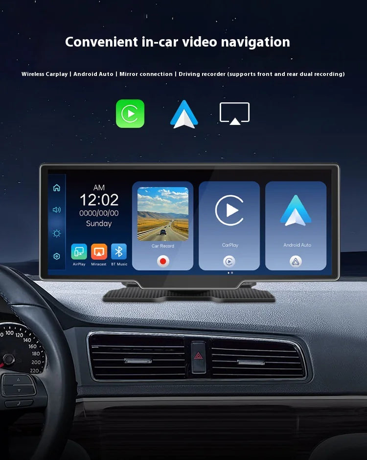 Style Loft Collection AutoStyle 4K Double Recording Car Camera with CarPlay & IPS Screen