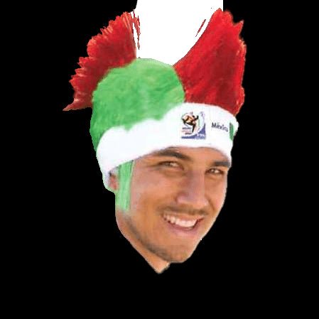 Official FIFA Soccer Mohawk Wig Hat - 25 pcs per box