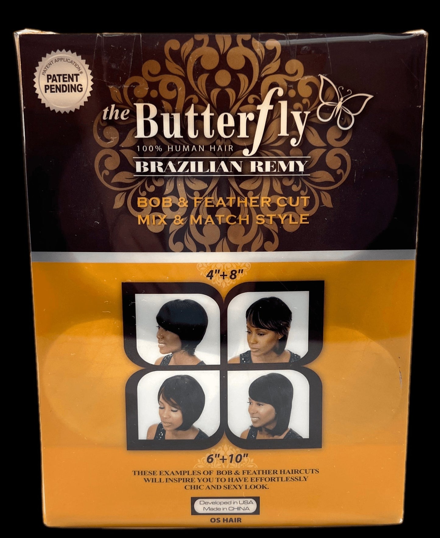 Oh! Yes 100% Human Hair-The Butterfly Wrap 4''8''+free closure