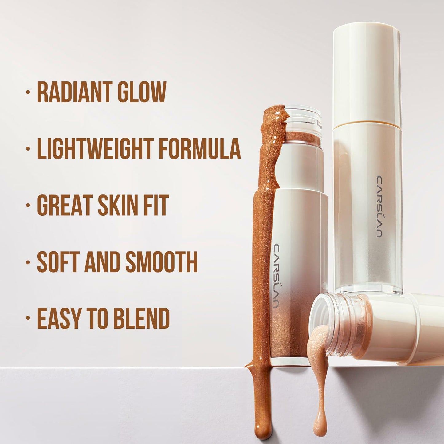 CARSLAN 3D Liquid Highlighter Stick Face Illuminator 03 Bronze Cold