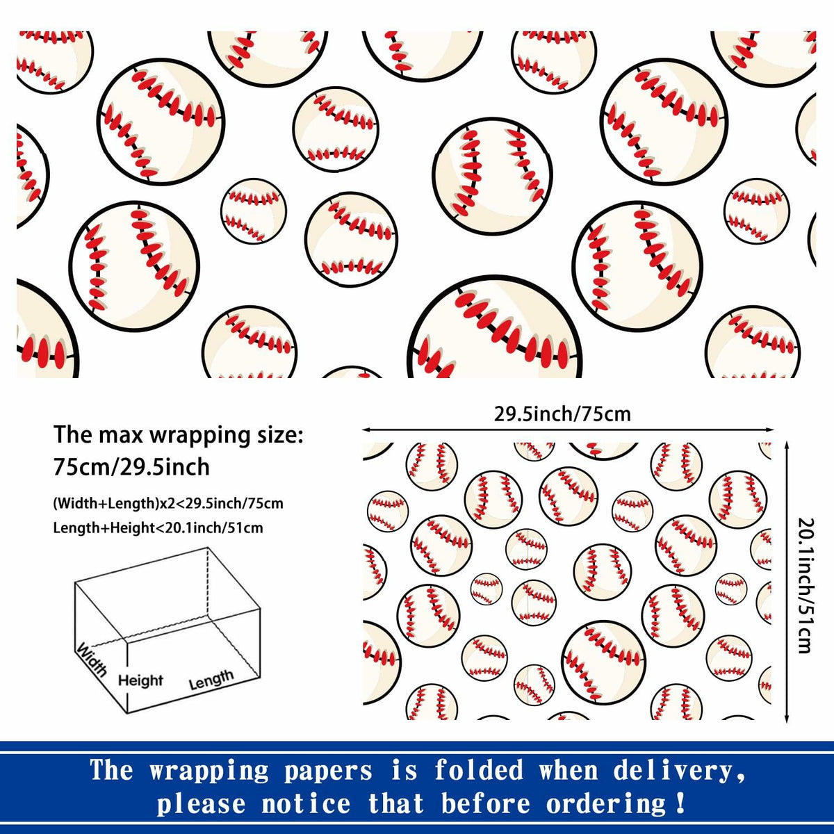 Mother's Day Floral Wrapping Paper 12 Sheets 20x29.5 Inches