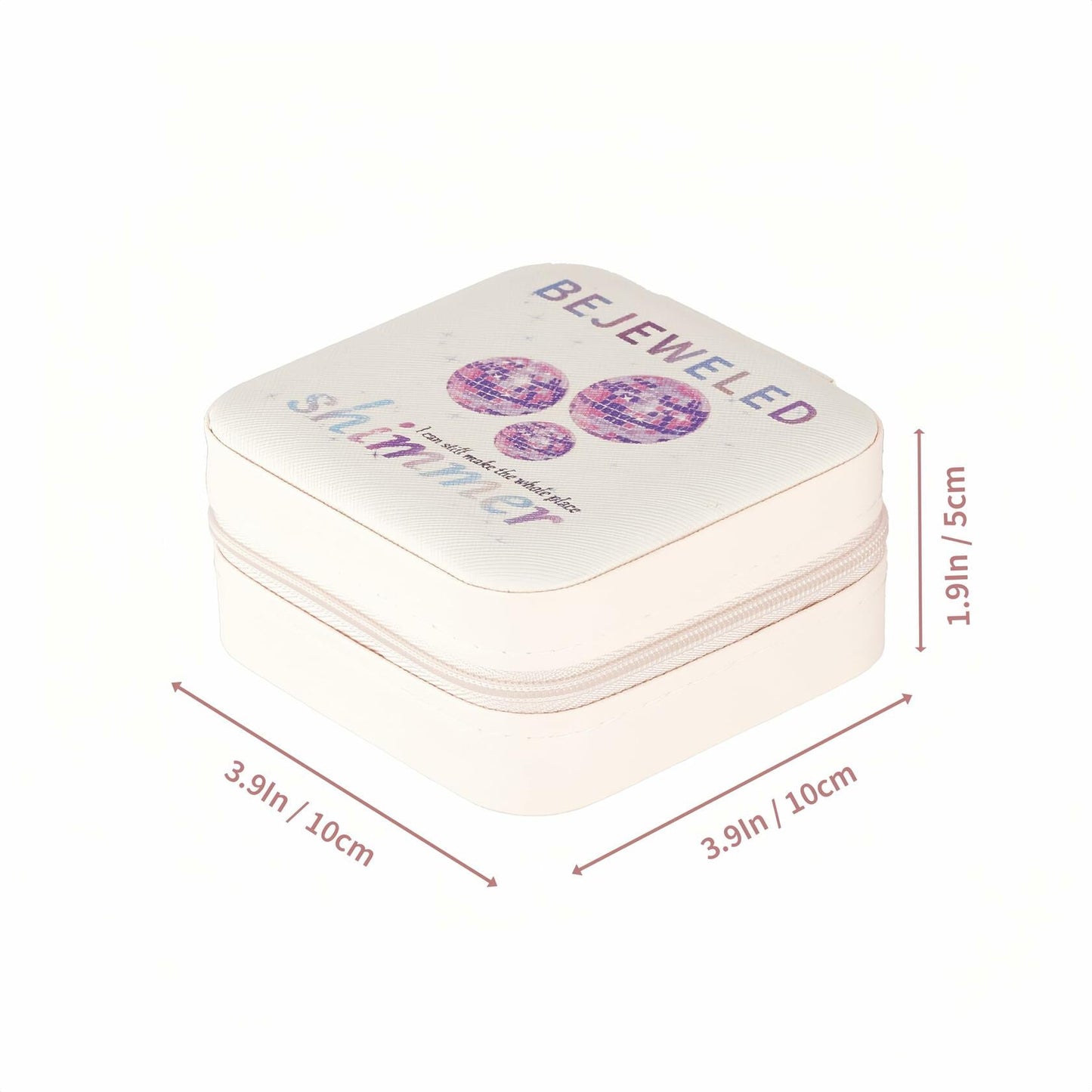 Sincerez Jewelry Box Small Portable Organizer for Rings Necklaces