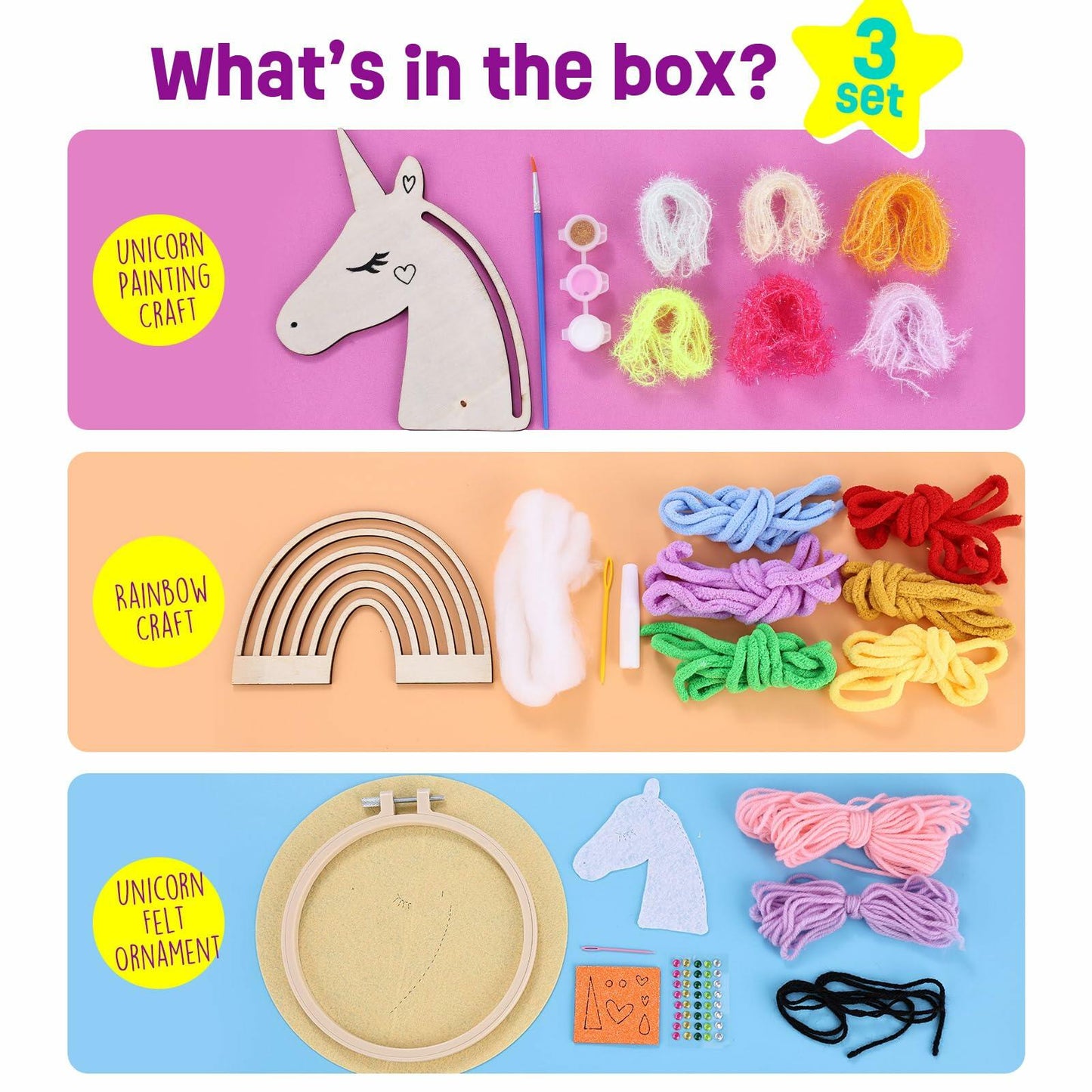 LAOESE Unicorn Sewing Craft Kit for Kids Ages 8-12 - Arts & Crafts Gift