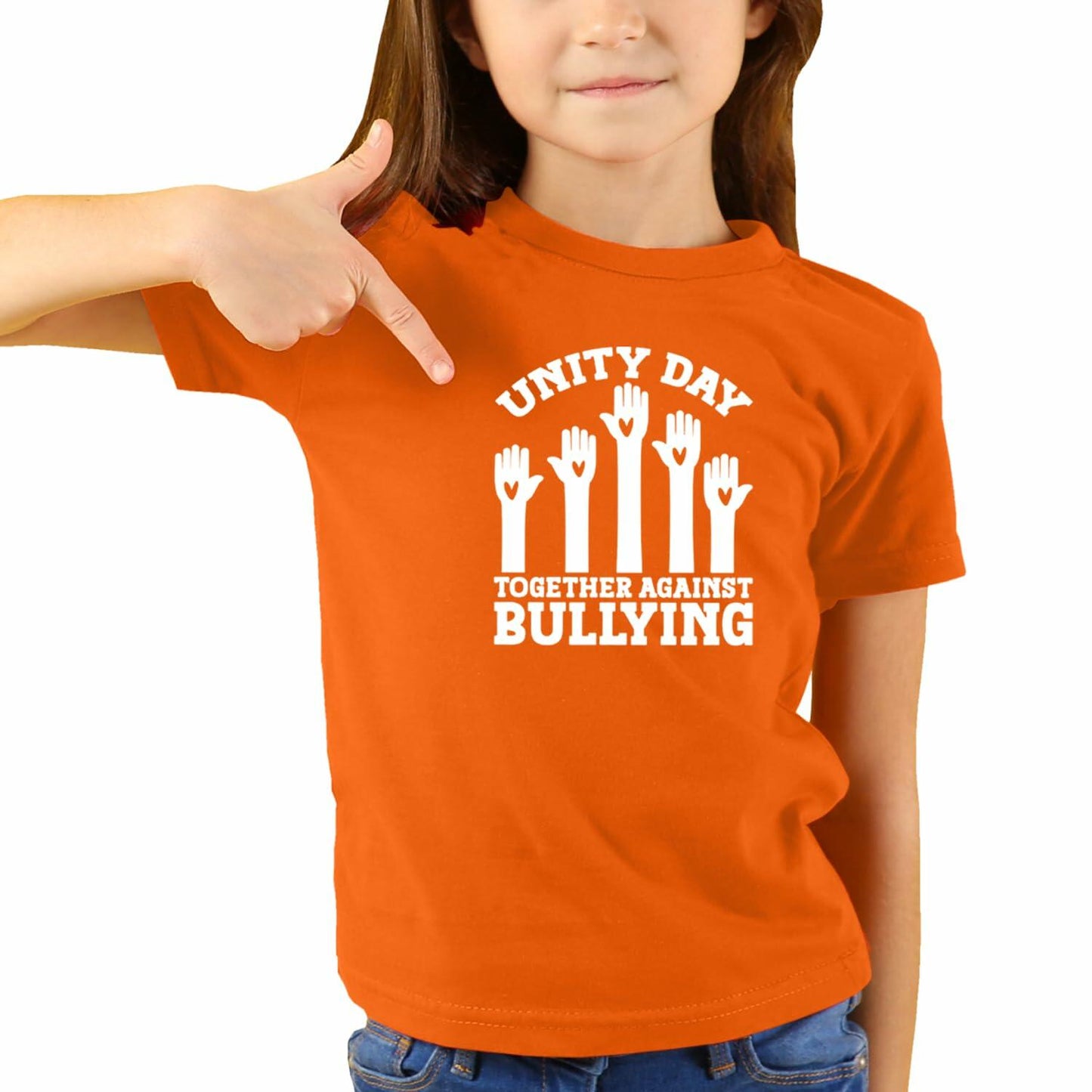 Unity Day Youth Heart Rainbow Be Kind Shirt Size 5T