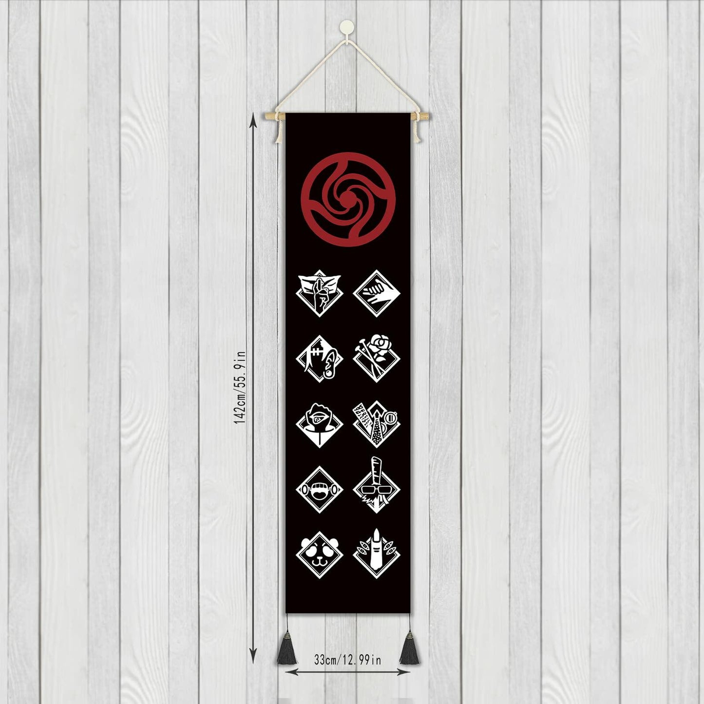 DigiTizerArt Jujutsu Kaisen Anime Wall Art Tapestry 13x56in Decor