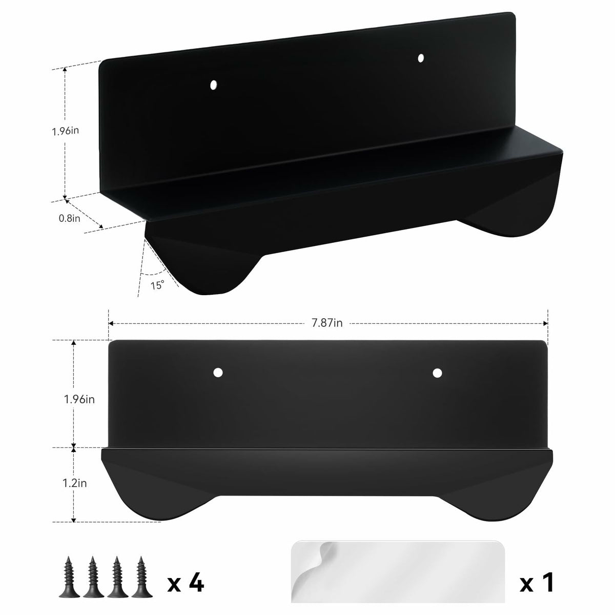 GAODEXIN 3-in-1 Cabinet Foot Pulls 2-Pack Trash Drawer Handle White