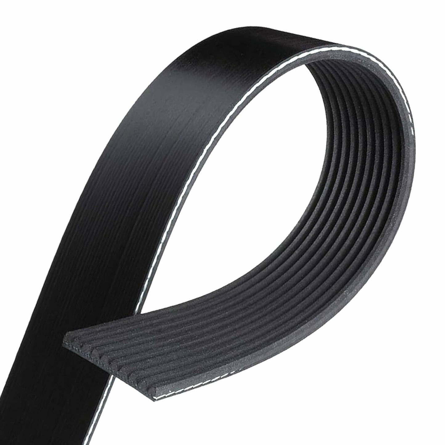 PartsBroz K060763 Micro-V Serpentine Drive Belt Compatible with Gates Black