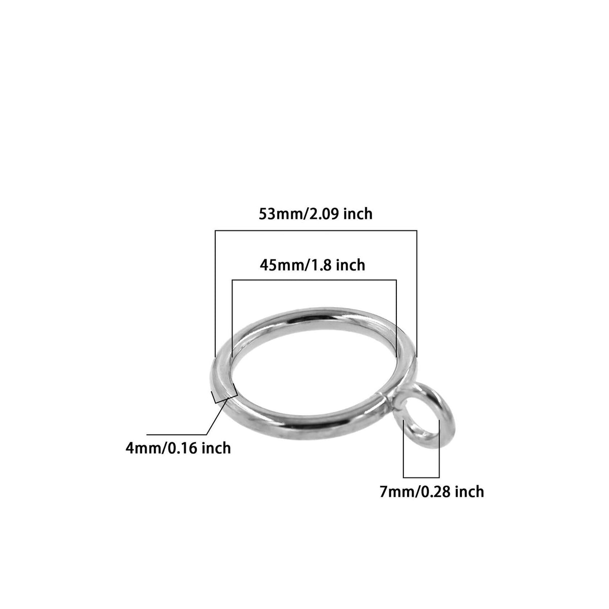 40 Pack Shower Curtain Rings Rust Proof Metal Decorative Hooks for Bathroom
