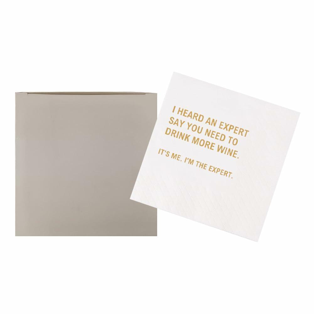 VOWFOO Don't Be Awkward Funny Cocktail Napkins 4.5x4.5 2-ply 100pcs