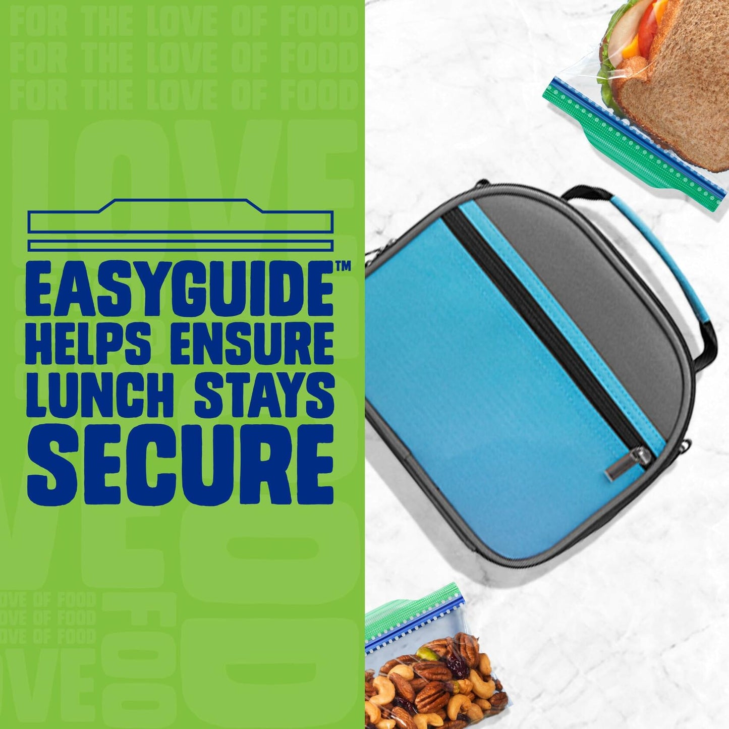 [Like New] Ziploc Sandwich & Snack Bags 105 Count EasyGuide Grip n Seal Storage
