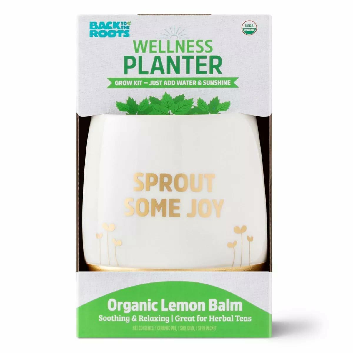 Wellness Grow Kit Lemon Balm Herb Plant Grow Kit 0.75lb Package