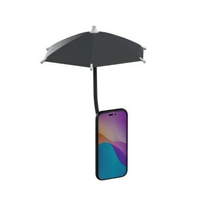 GEMS Magnetic Phone Umbrella Charcoal Gray Cell Phone Accessories Charm