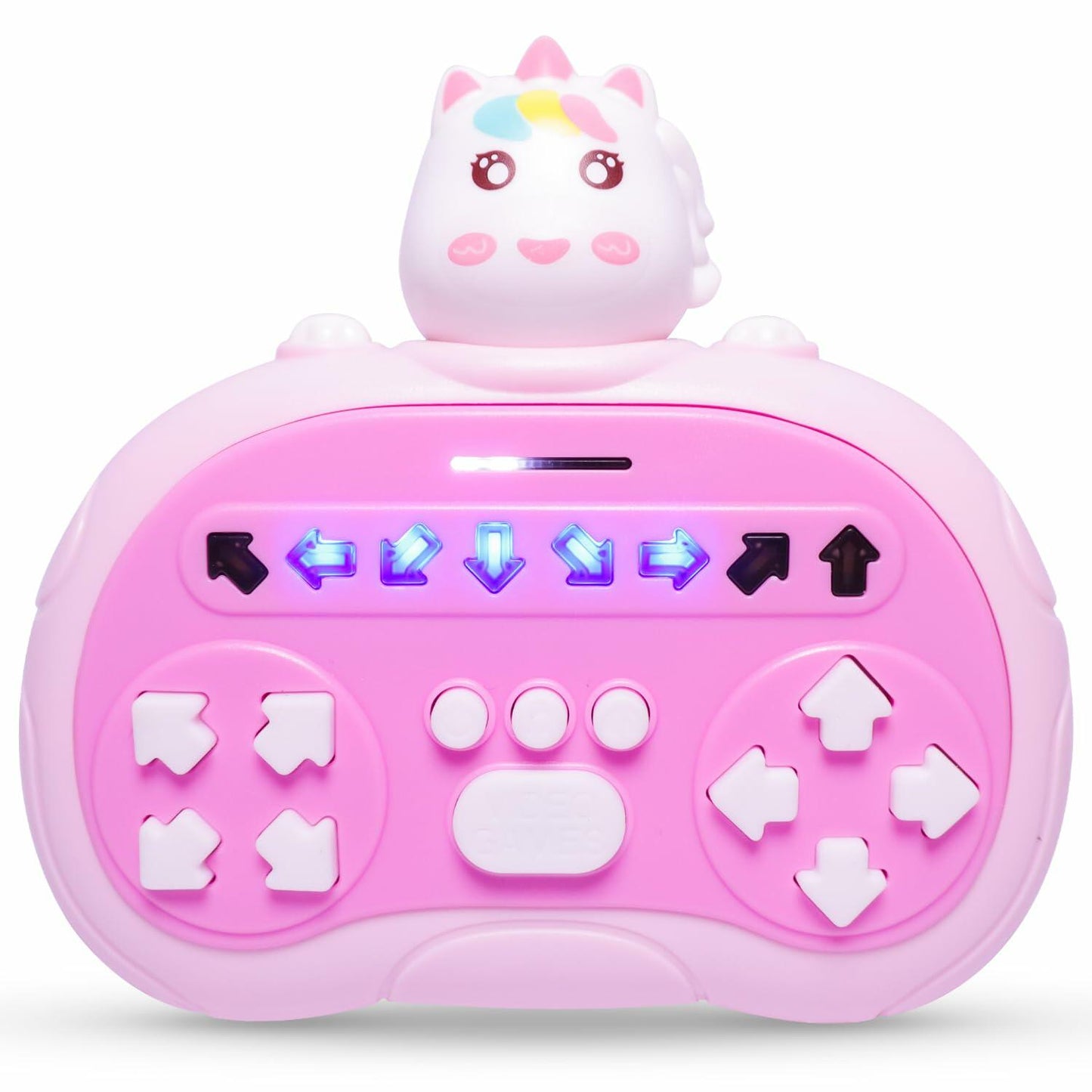 [Like New] ROUSKY Hand-Held Rhythm Master Dance Machine Educational Toy Unicorn Yellow