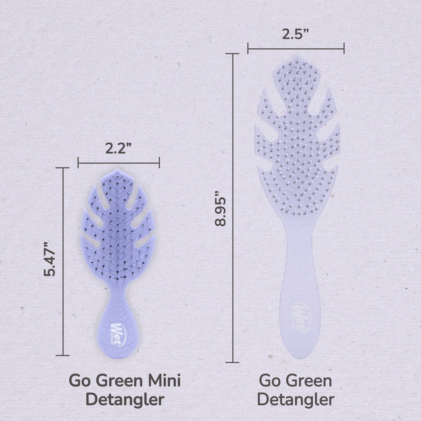 [Like New] Wet Brush Go Green Mini Detangler Hair Brush Purple Travel Size
