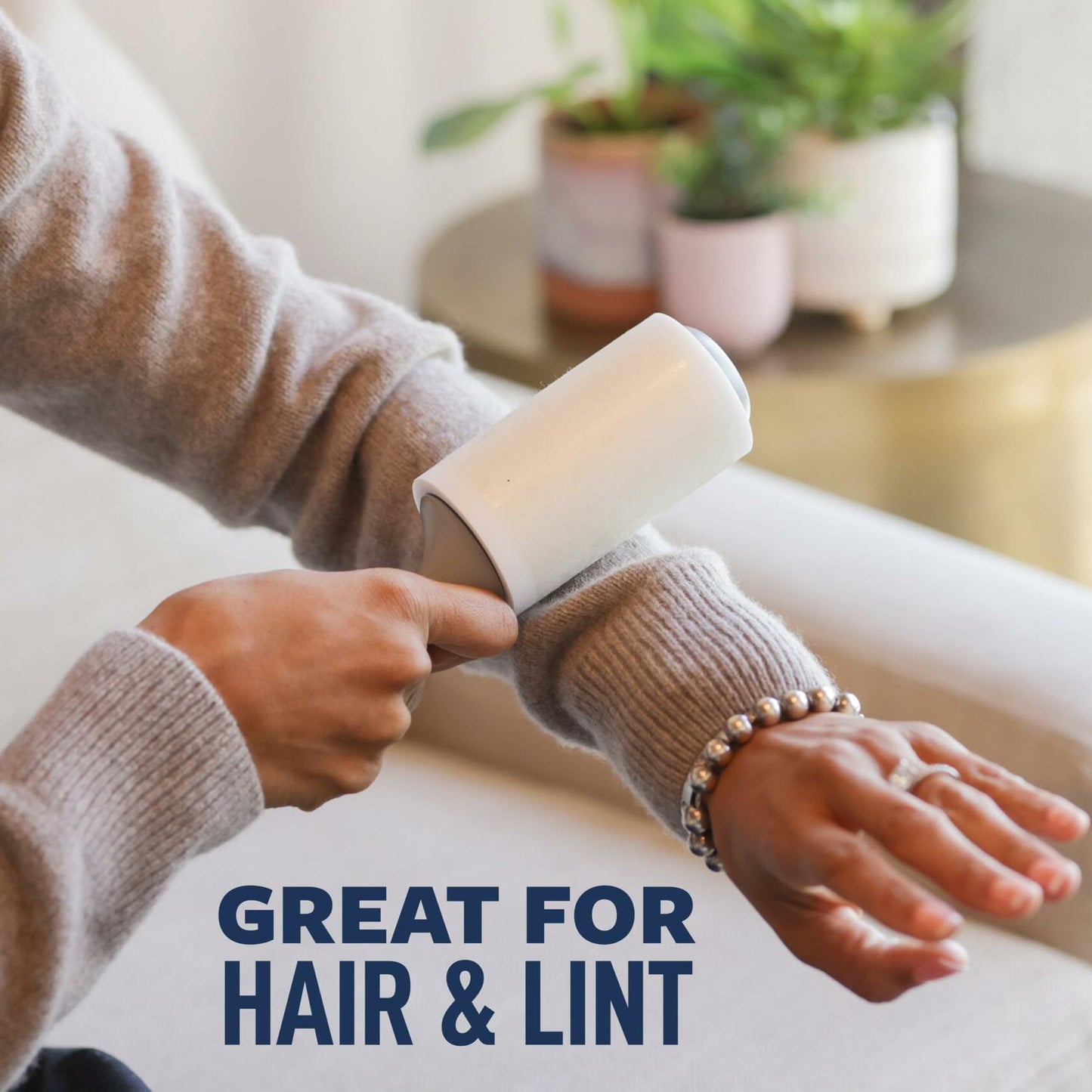 Scotch-Brite Everyday Clean Lint Roller, Pet Hair, 100 Sheets, White, 1 Pack