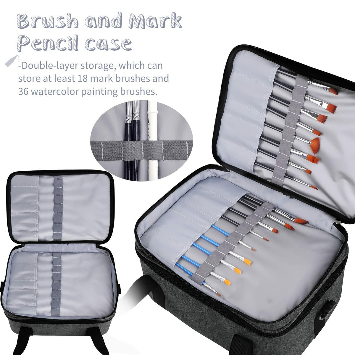 Yumt Acrylic Paint Brush & Bottle Organizer 7 Tier Clear Storage Display
