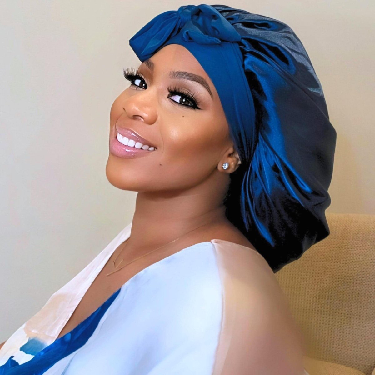 Original Stretch Tie Satin Bonnet | Multiple Colors Available