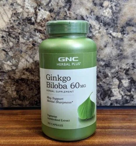 GNC Herbal Plus Ginkgo Biloba 60mg, 300 Capsules