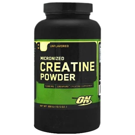 Optimum Nutrition Micronized Creatine Monohydrate Powder, Unflavored, 300 g (60 Servings)