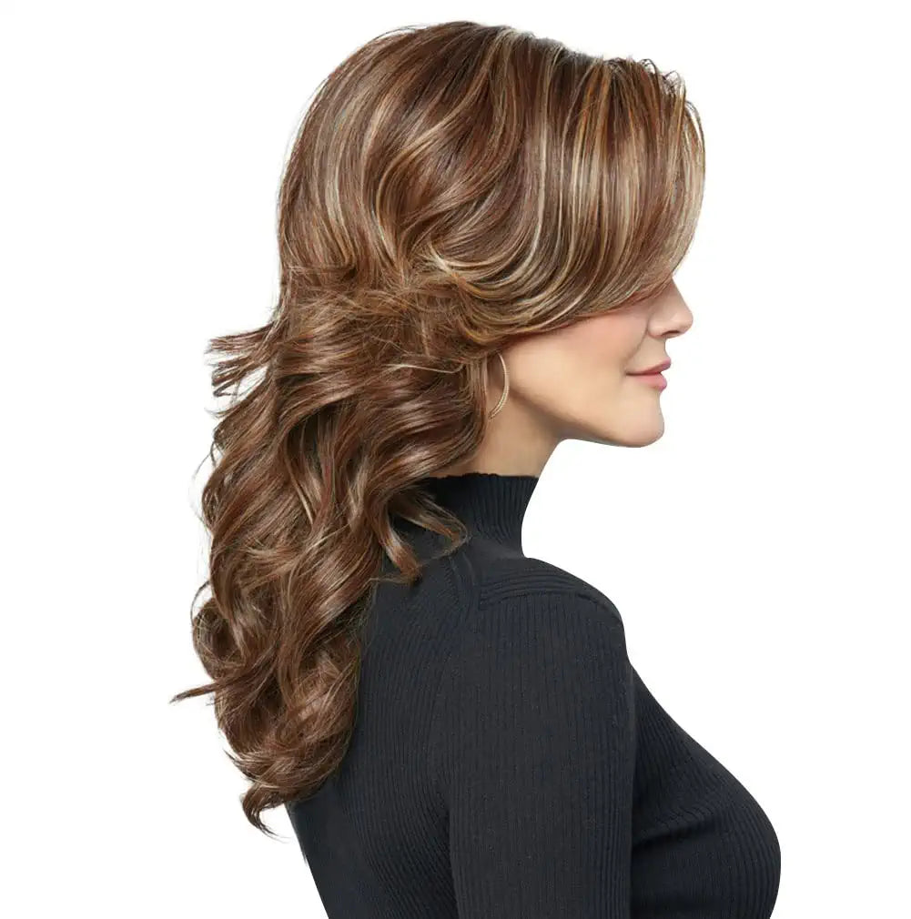 Raquel Welch Stroke of Genius Wig, RL17/23SS Shaded Iced Latte Macchiato