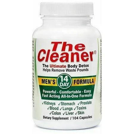 Century Systems The Cleaner 14-Day Men's Formula Body Detox, 104 Capsules