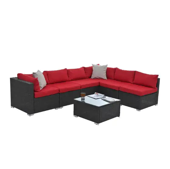 Style Loft Collection Rattan & Tempered Glass Patio Set