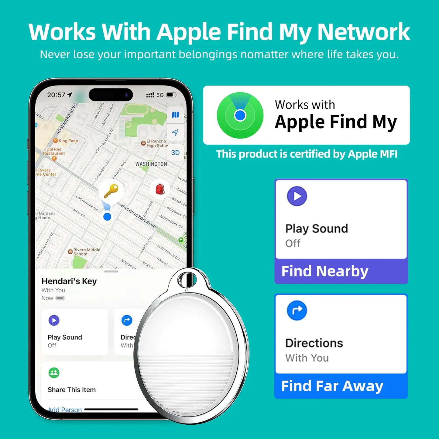 Style Loft Collection DigitalLoft Apple iOS Elderly, Youth, & Pet Locator and Alarm