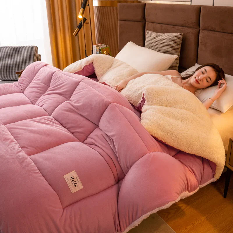 Style Loft Collection Double-Sided Velvet Sustainable Milk Fiber Quilt