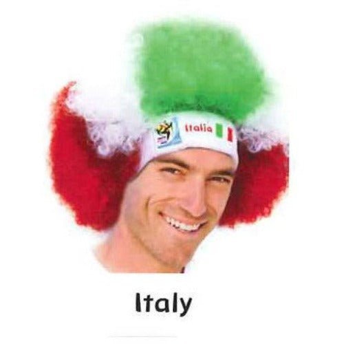 Retro Official Fifa Soccer Afro Wig Hat from 2010 Games