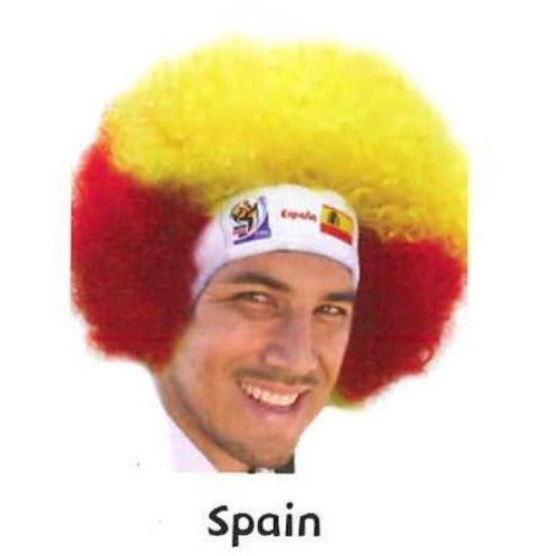 Retro Official Fifa Soccer Afro Wig Hat from 2010 Games