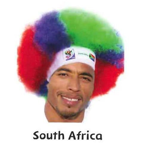Retro Official Soccer Afro Wig hat from 2010 games.