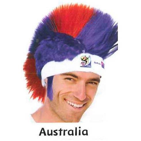 Retro Official Soccer Mohawk Wig hat
