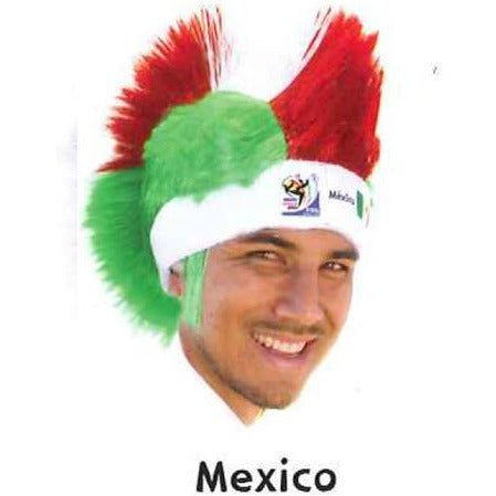 Retro Official Soccer Mohawk Wig hat