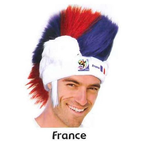 Retro Official Soccer Mohawk Wig hat