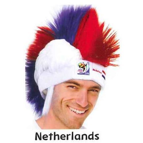 Retro Official Soccer Mohawk Wig hat
