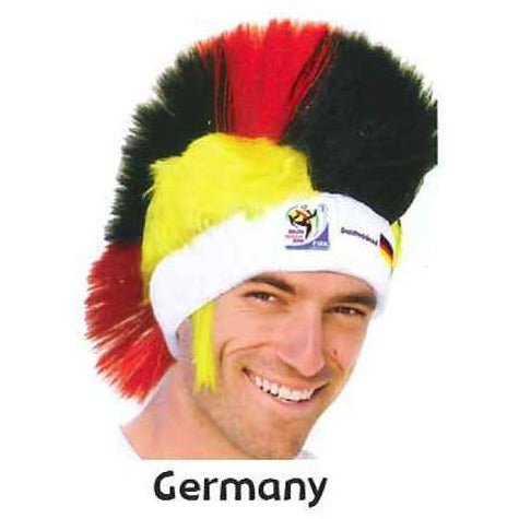 Retro Official Soccer Mohawk Wig hat