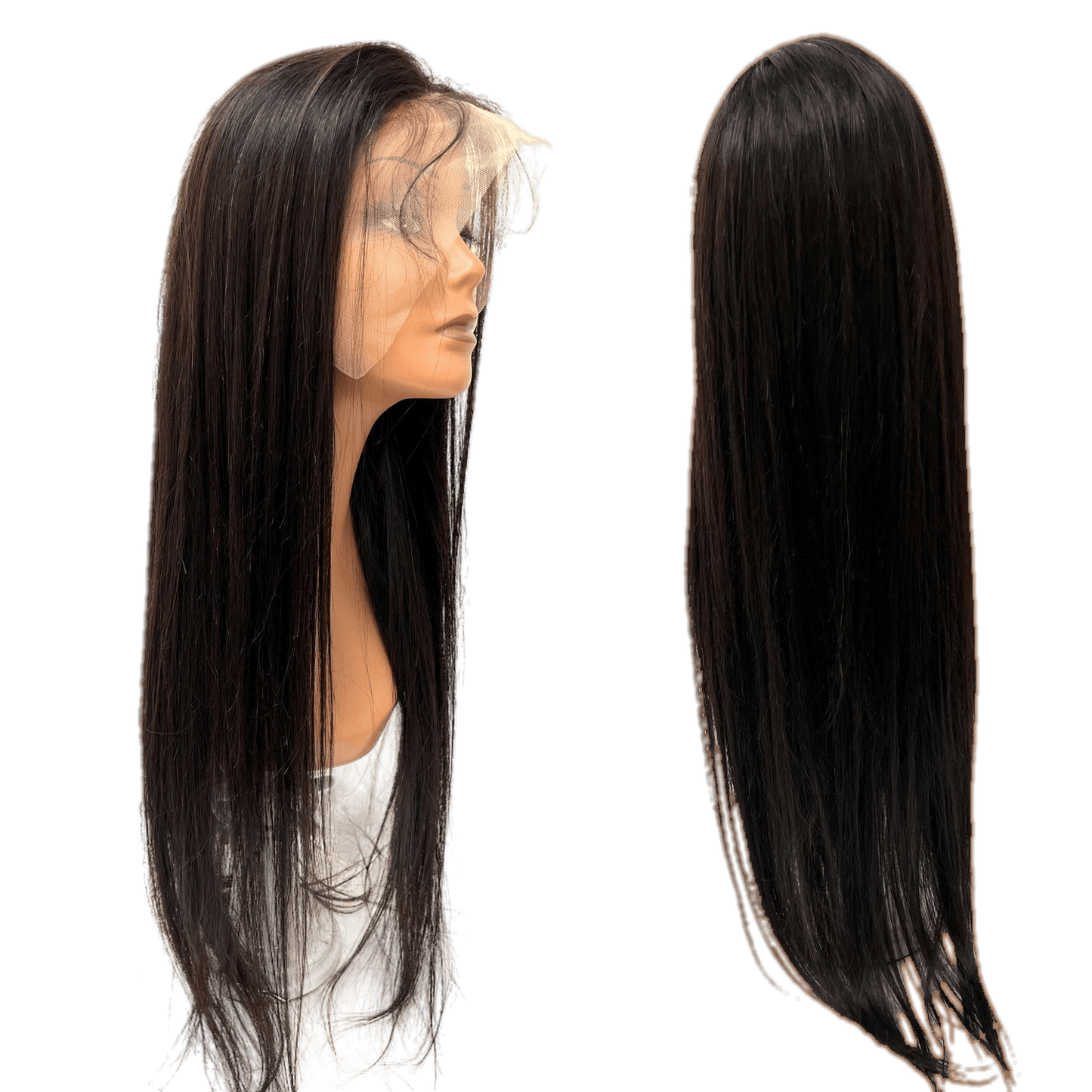 Rio Straight Frontal Wig  Human Hair Natural Black