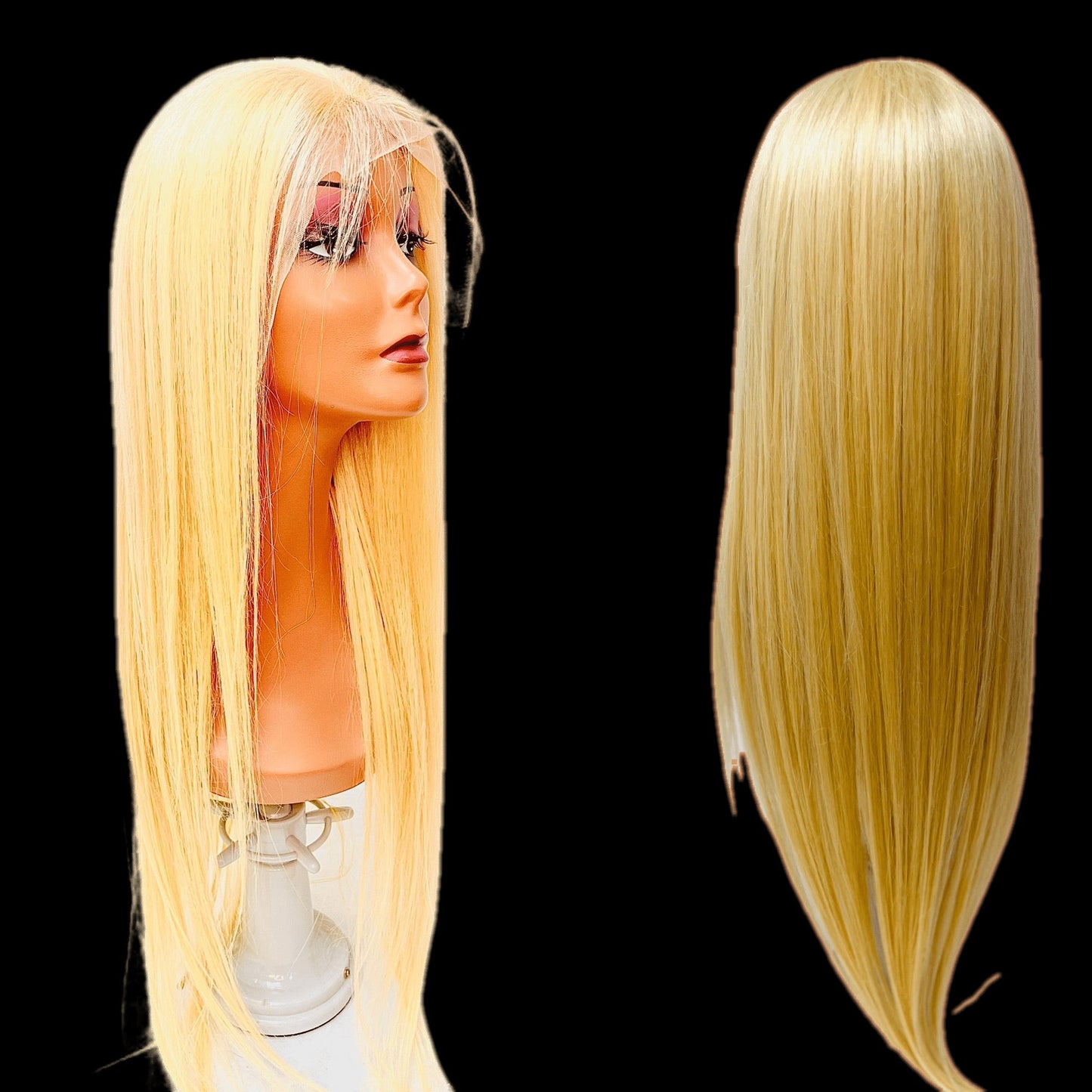 RIO Ukrainian Straight Human Hair Front Lace Wig
