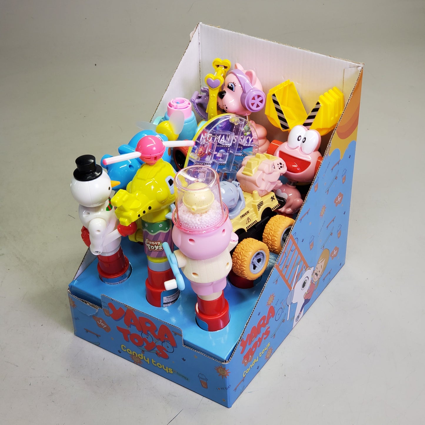ZA@ YARA TOYS (12 Pack) Mixed Box Of Candy Toys 0.7 oz BB 10/27 (Random Variety) B