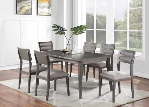 Style Loft Collection Elegant Brown and Grey Dining Side Chairs Set of 2