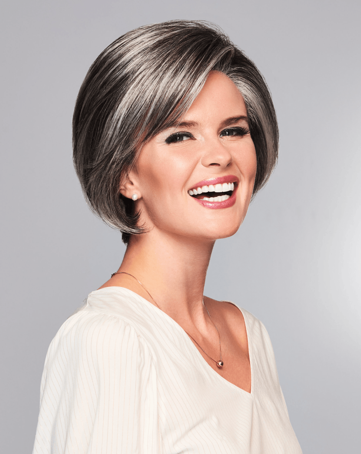 Sheer Elegance Wig Chin Length Bob Lace Front Textured Layersby Eva Gabor Wigs GL 44/51