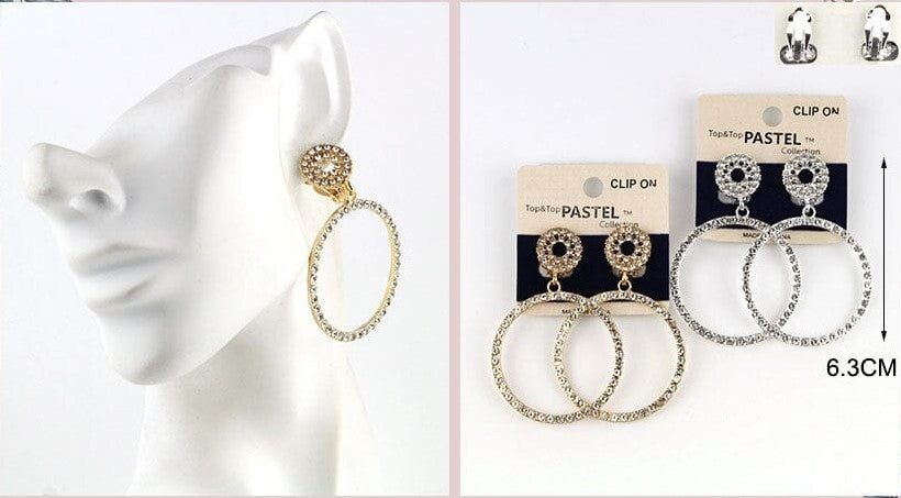 Top & Top Pastel Collection Clip-On Earrings
