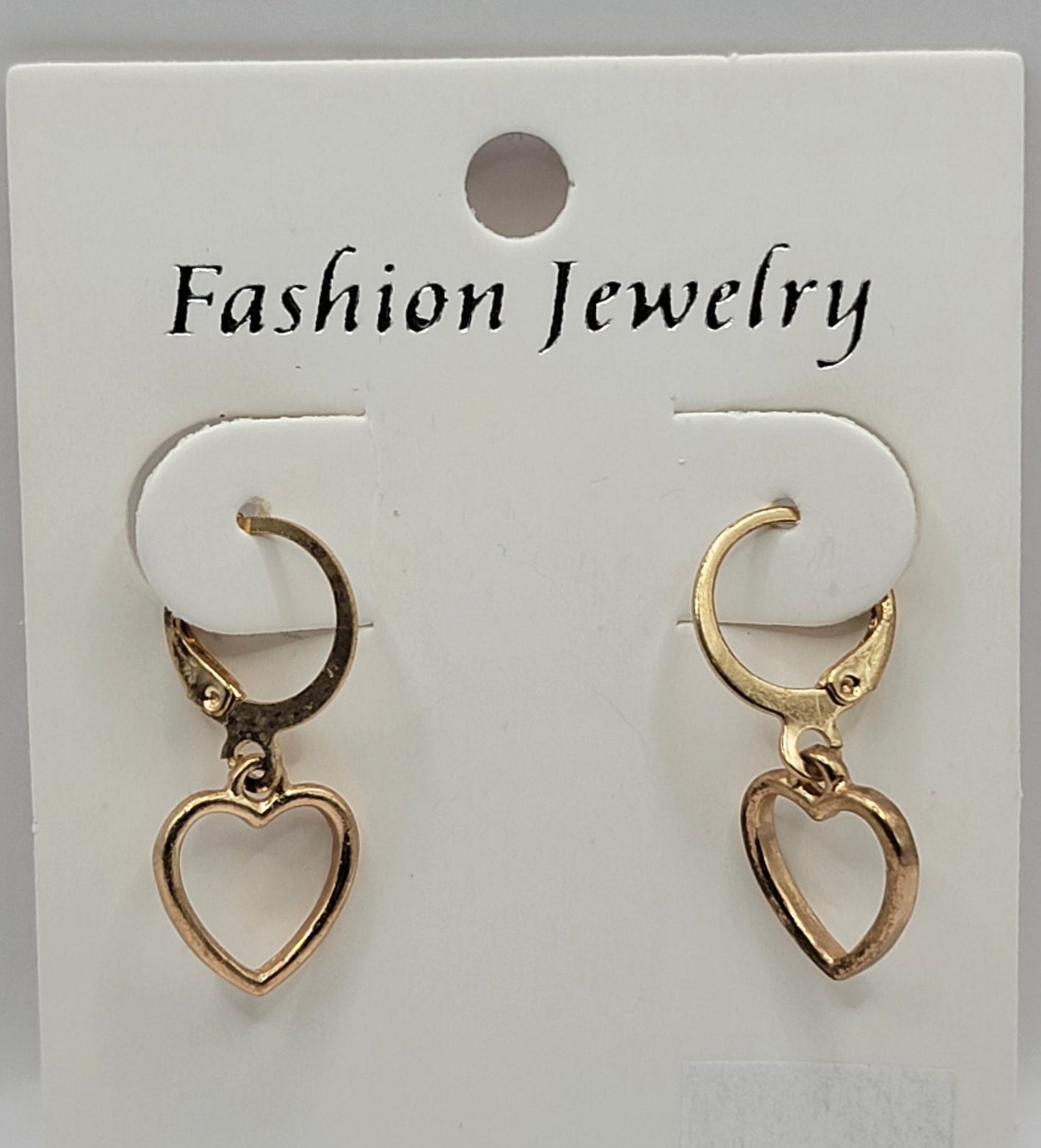 Fashion Jewelry Earrings - Gold Hollow Heart2