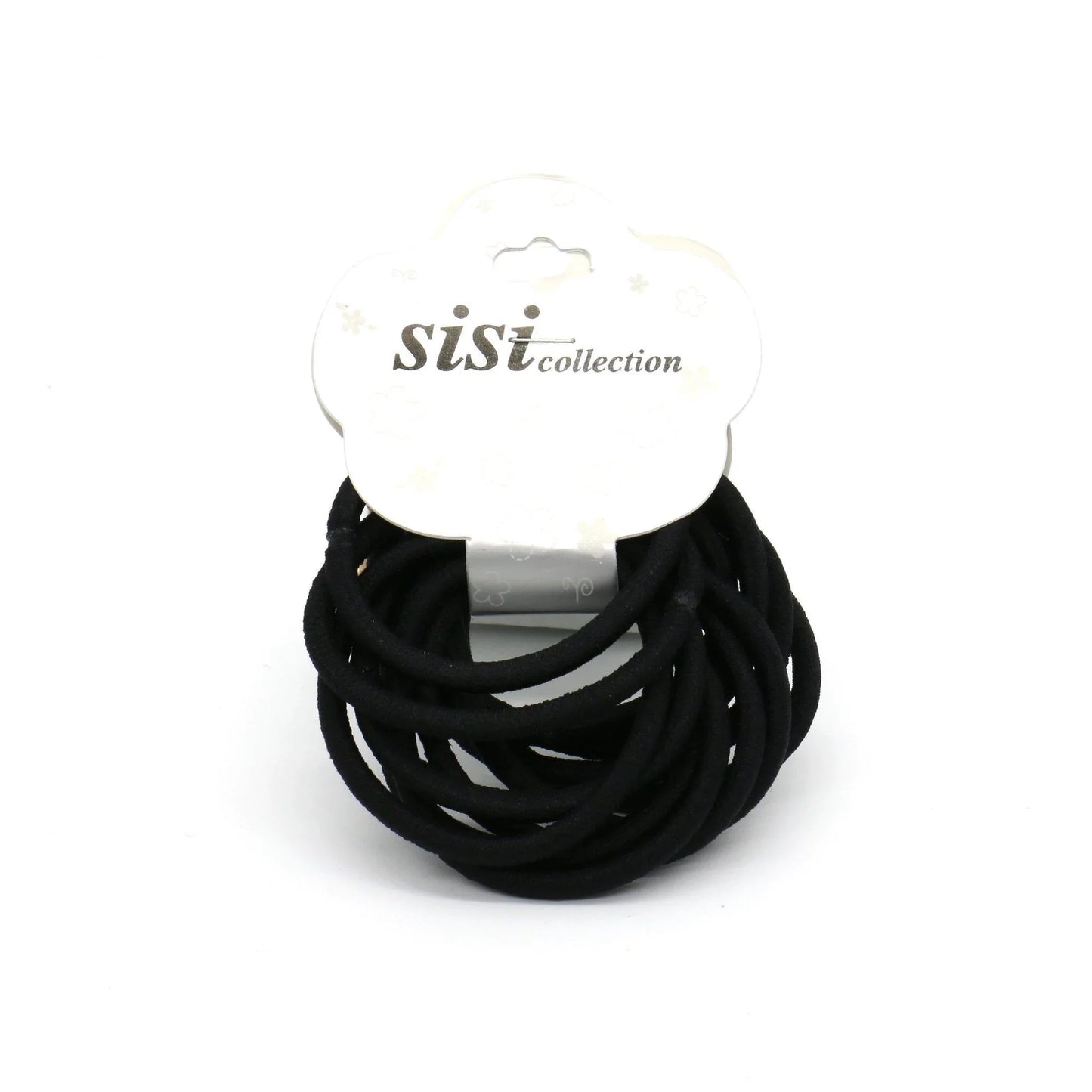 Sisi Thick Black Elastic Hair Ties