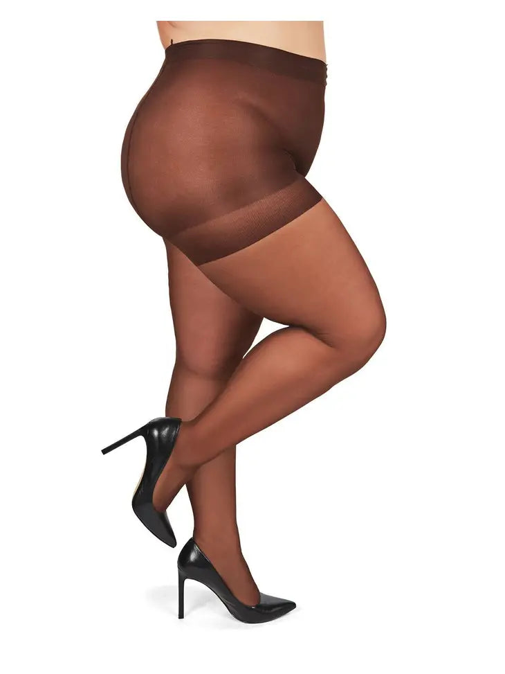 MeMoi  Curvy Sheer Control Top Pantyhose