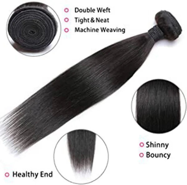 PINK LEMON - 13A 100% Unprocessed VIRGIN REMI Human Hair Bundle, Straight